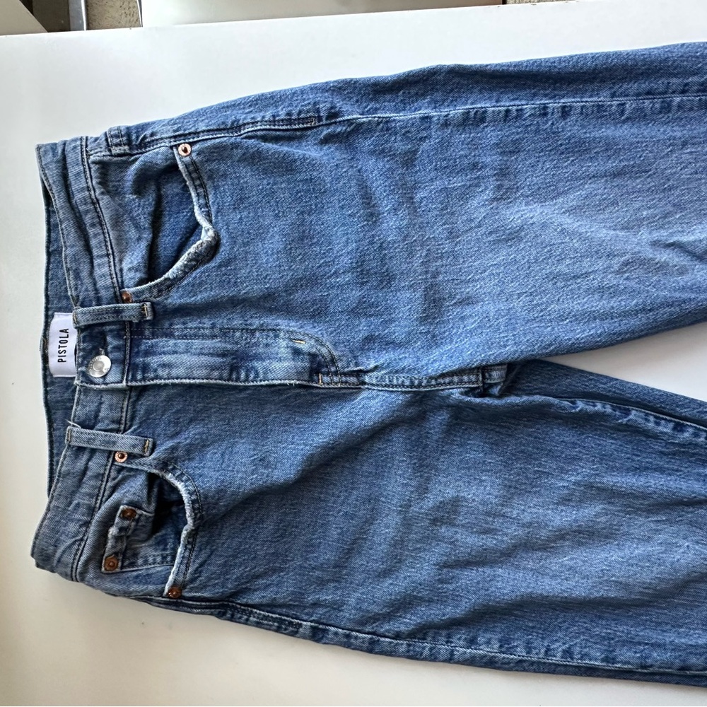 Pistola High Rise Straight Cut Jeans